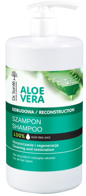 oczyszczający szampon odbudowujący do włosów dr santé aloe vera