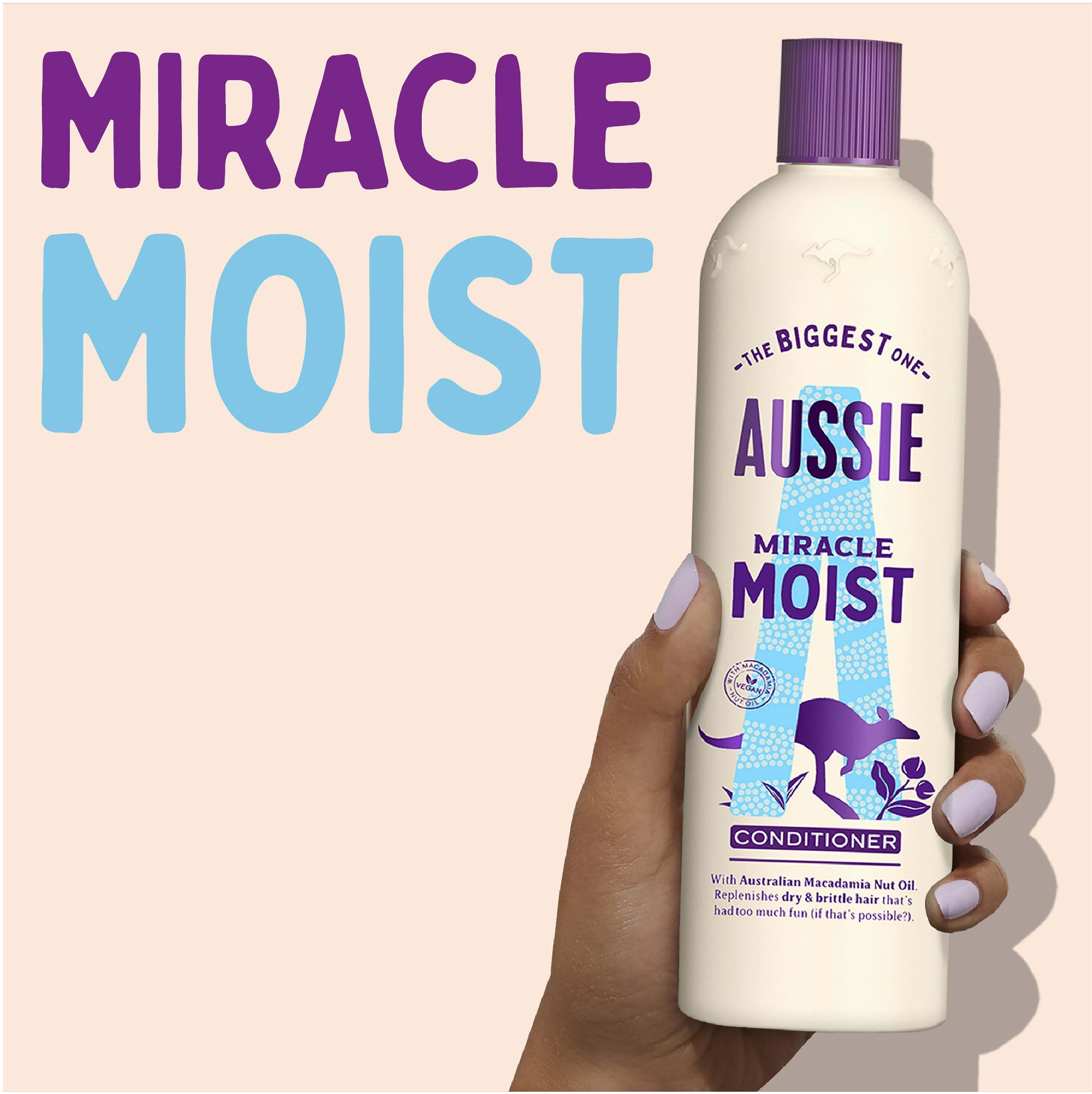 odżywka do włosów aussie miracle moist macadamia nut oil