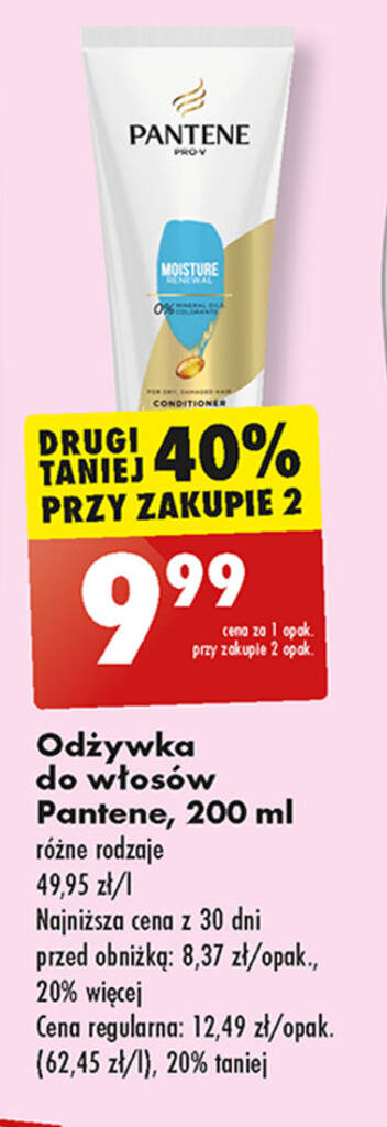 odżywka do włosów pantene 200 ml biedronka