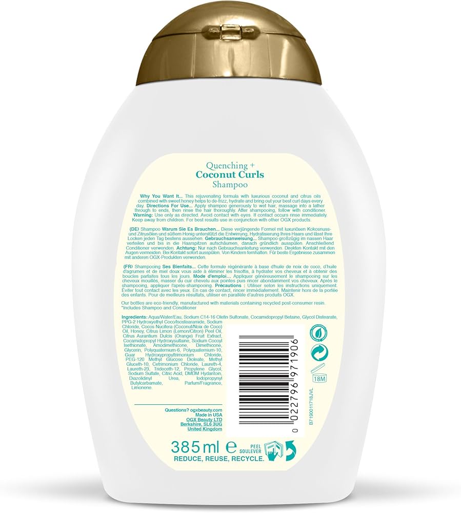 ogx szampon do włosów kręconych coconut curls