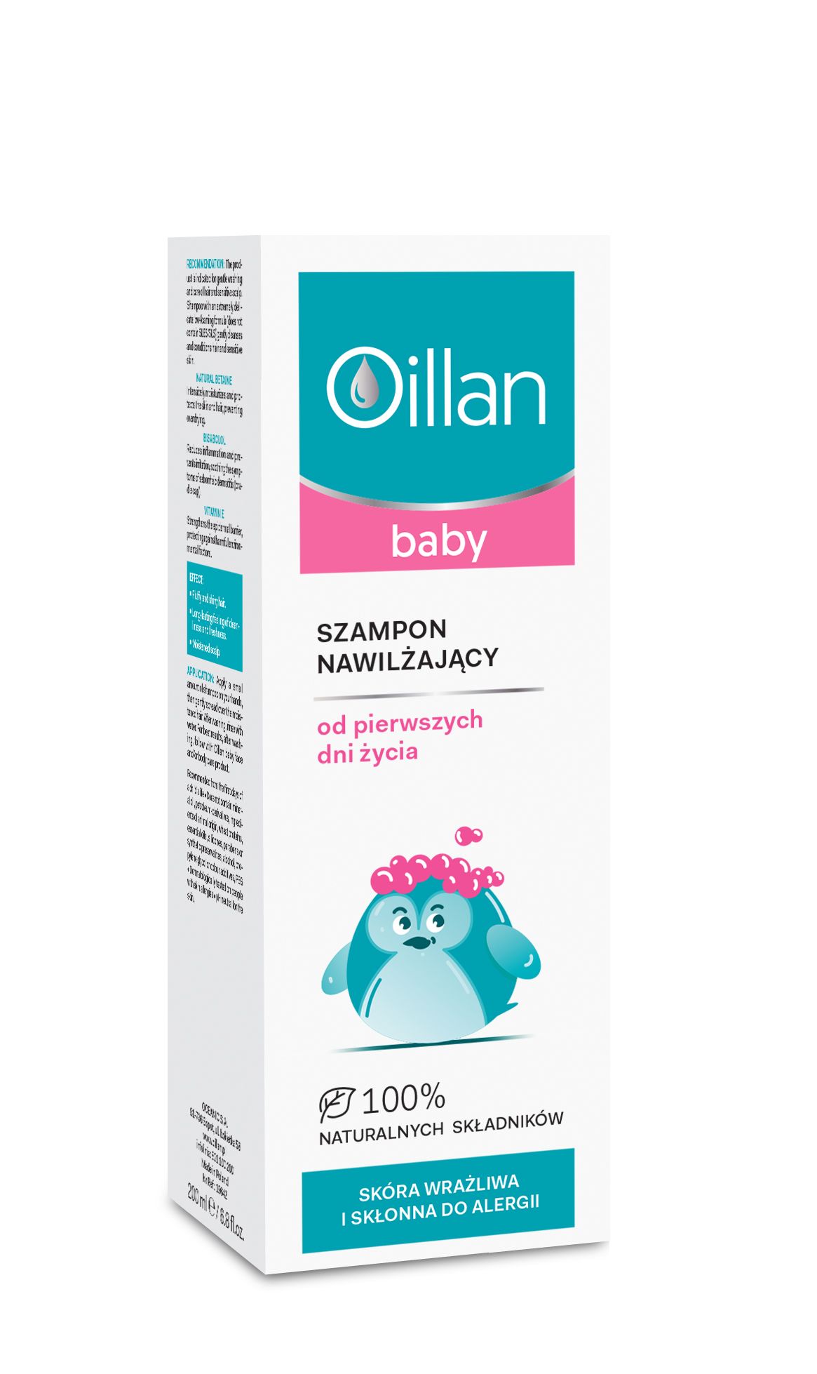 oillan baby szampon nawilżający 200 ml