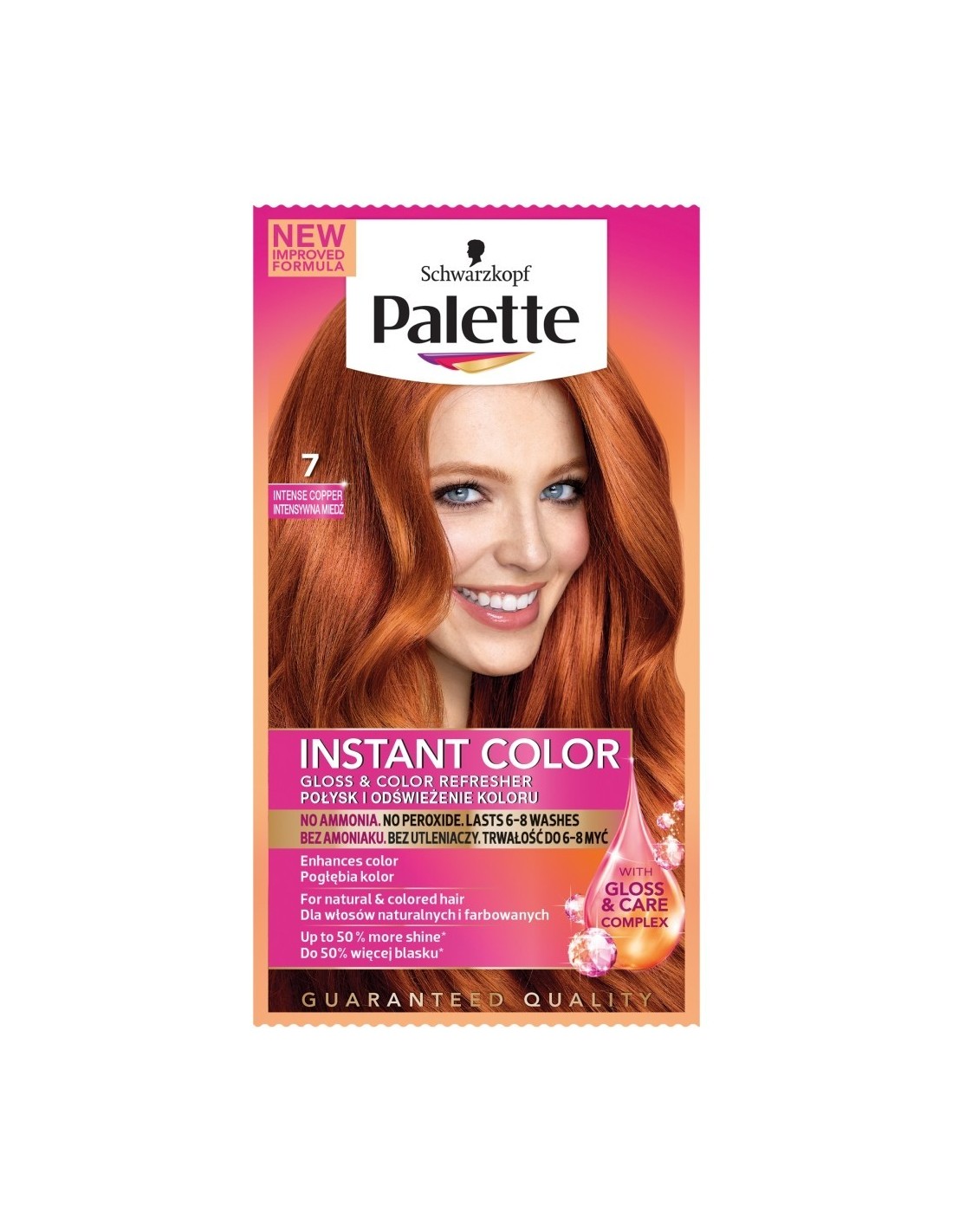 palette instant color szampon koloryzujący intensywna miedź