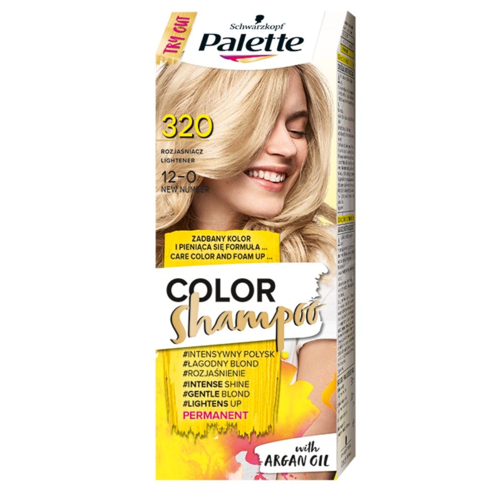 palette szampon koloryzujący jasny blond