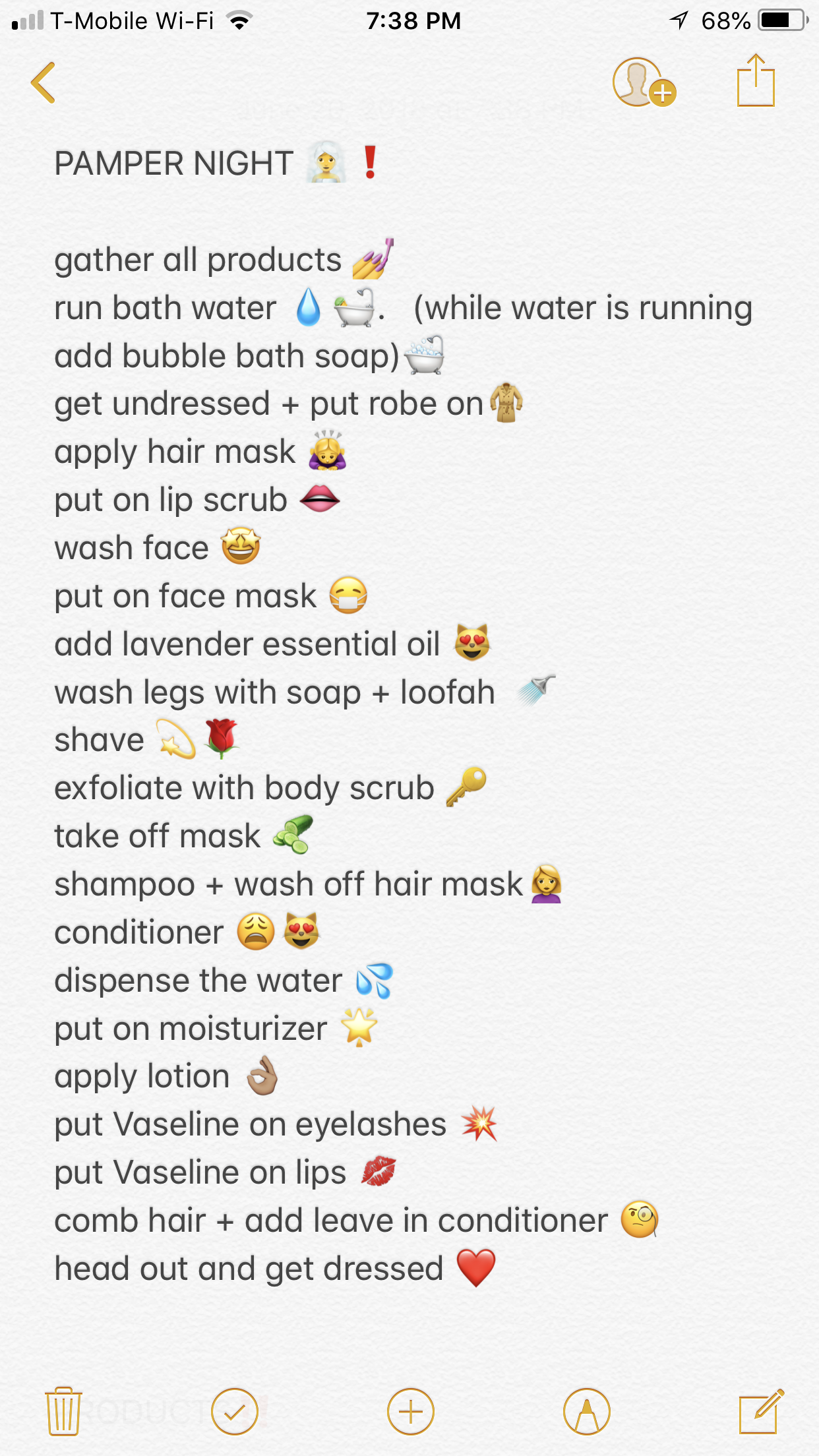 pamper night ideas