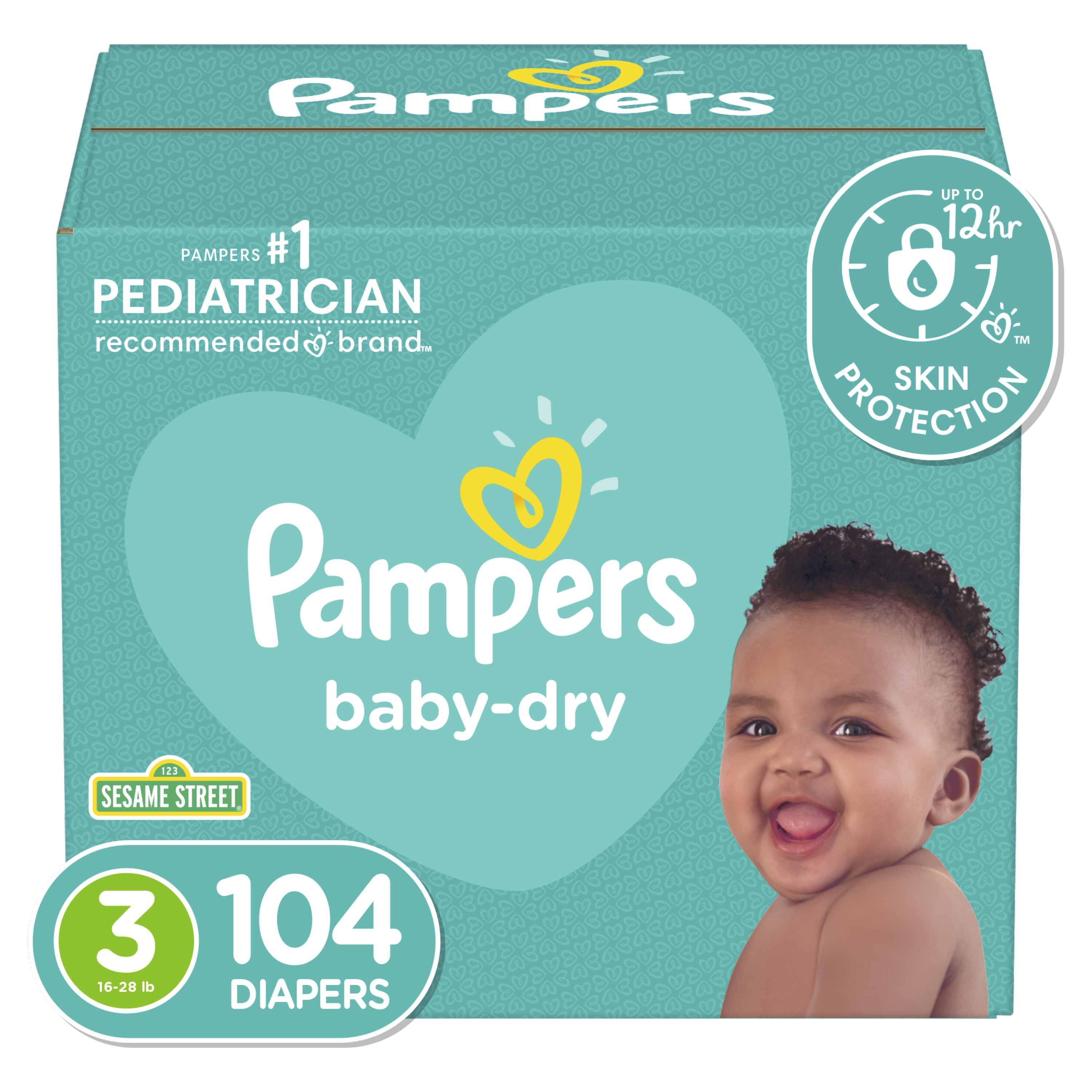 pampers 104 pack size 3