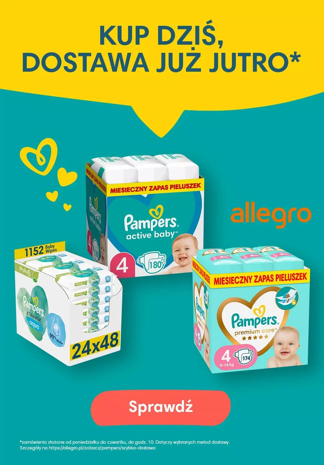 pampers 144 szt biedronka