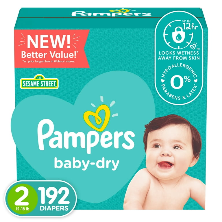 pampers 2 new baby baby dry