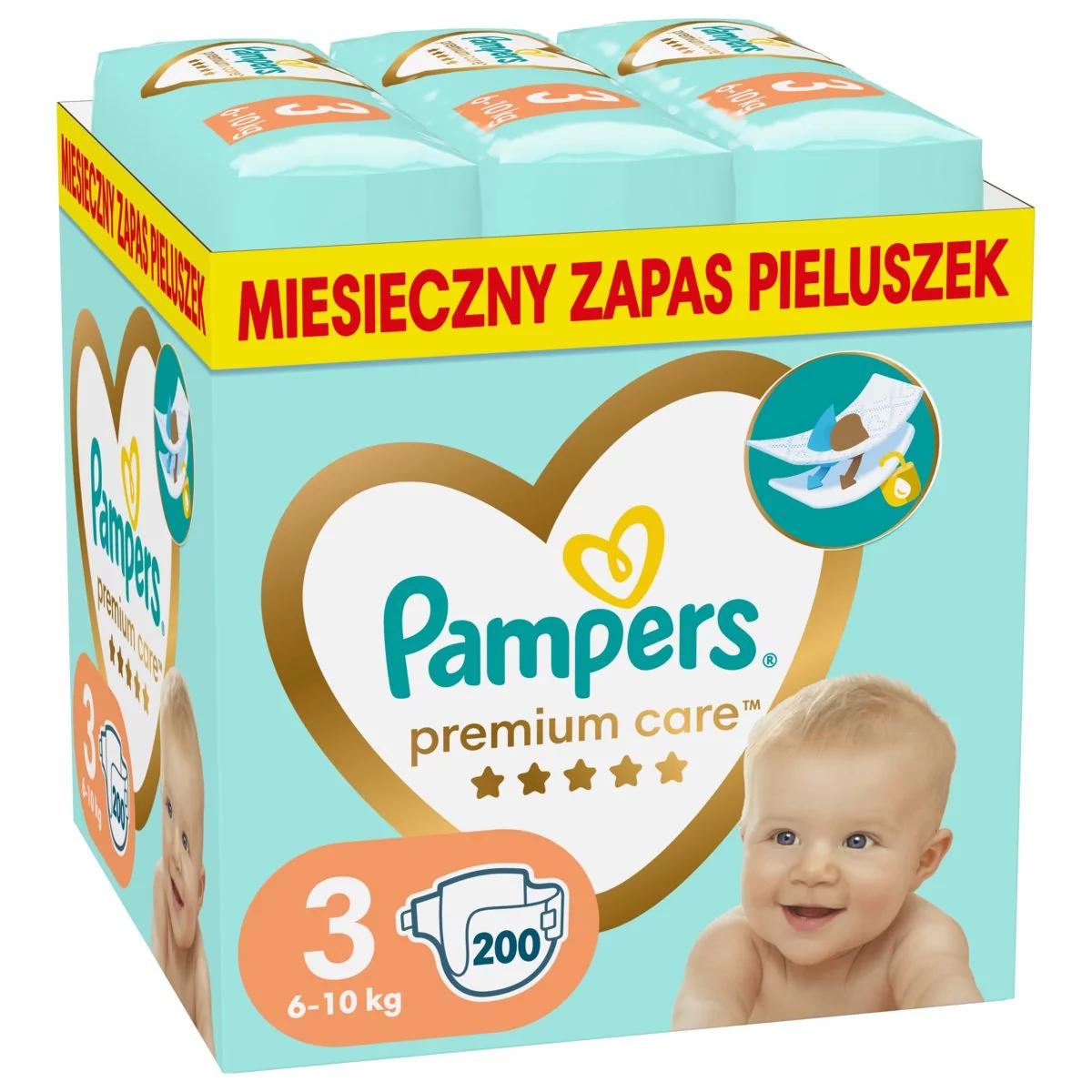 pampers 3 cena za 132 sztuki