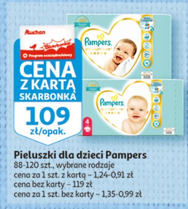 pampers 3 pieluchy promocja auchan