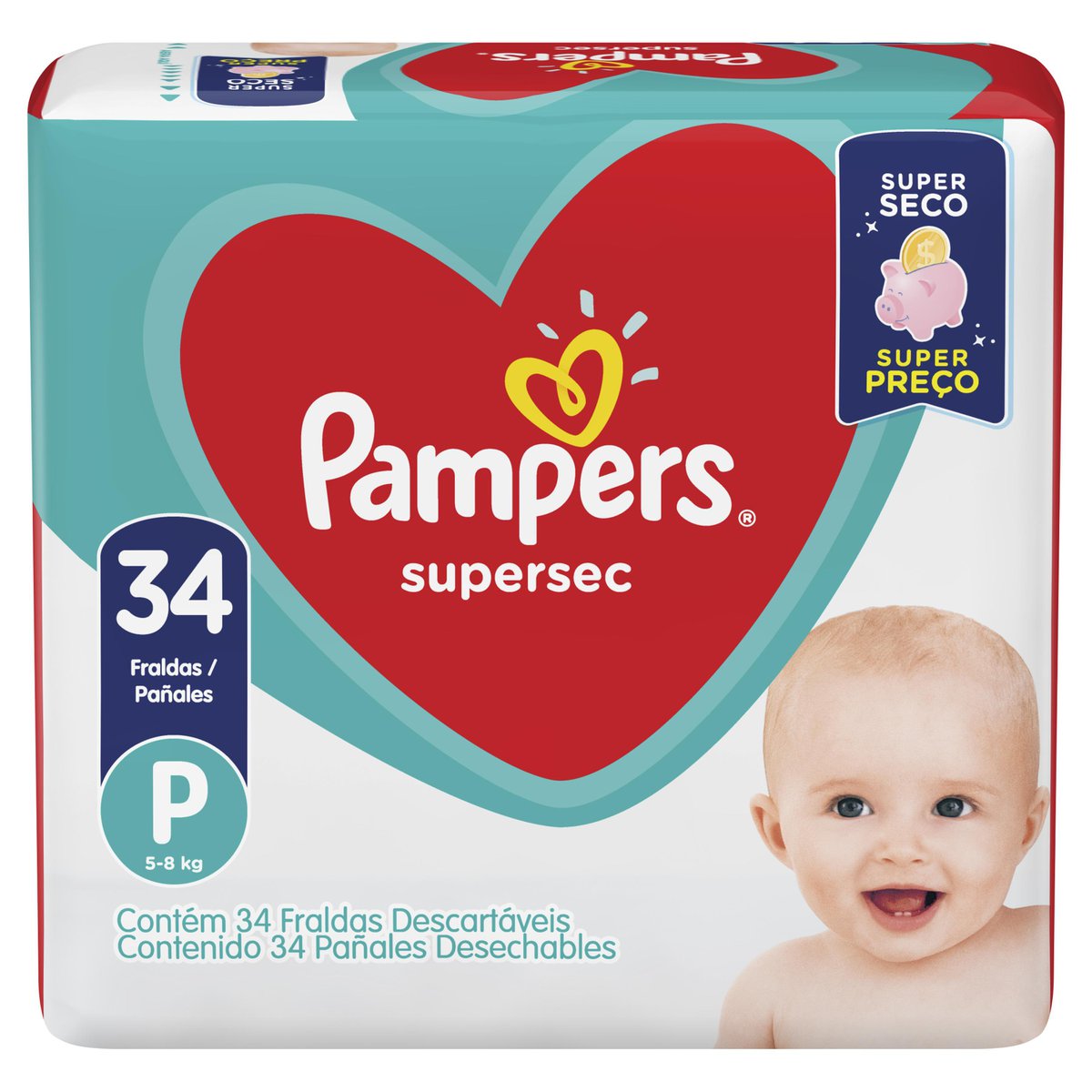 pampers 4 34szt