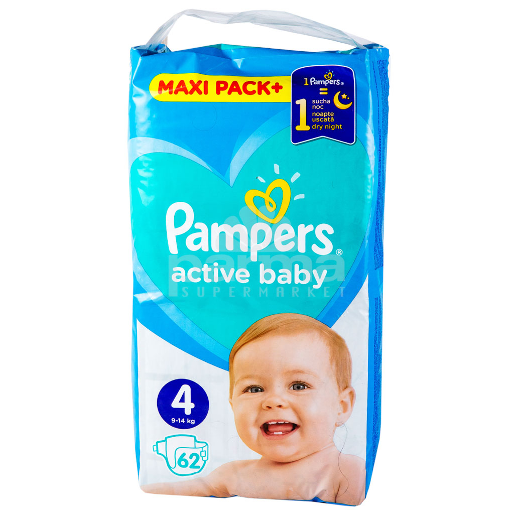 pampers 4 active baby noc