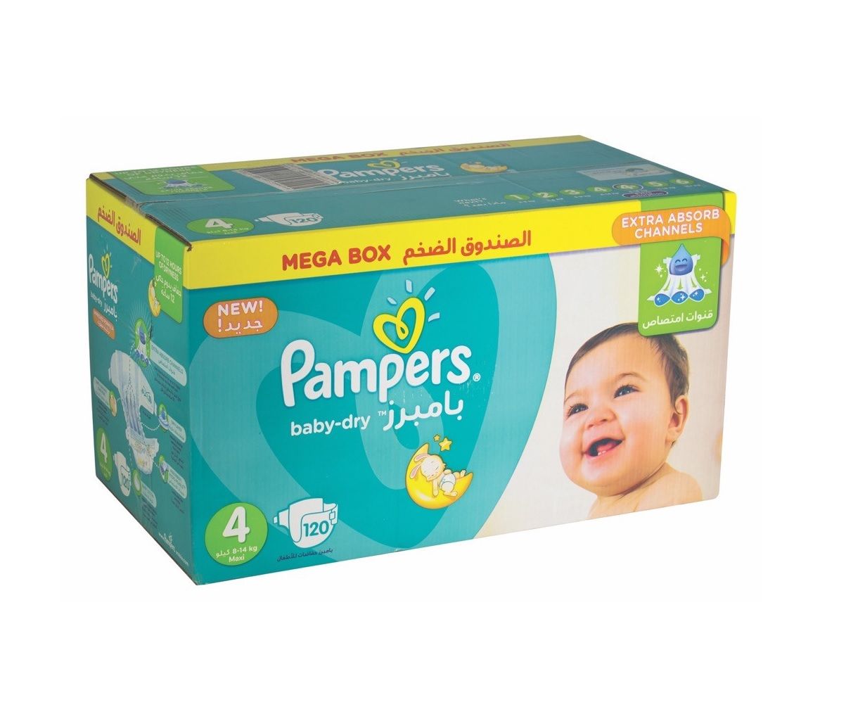 pampers 4 mega box plus