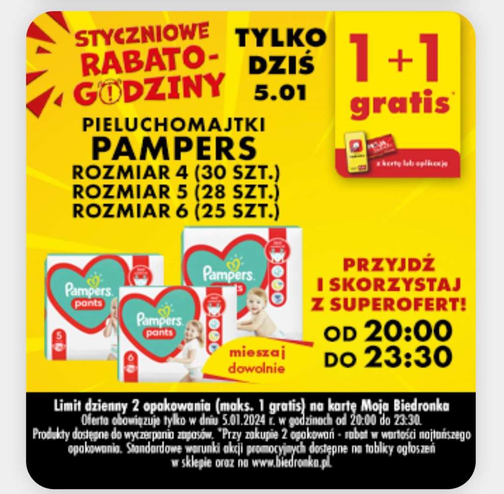 pampers 5 78 szt biedronka