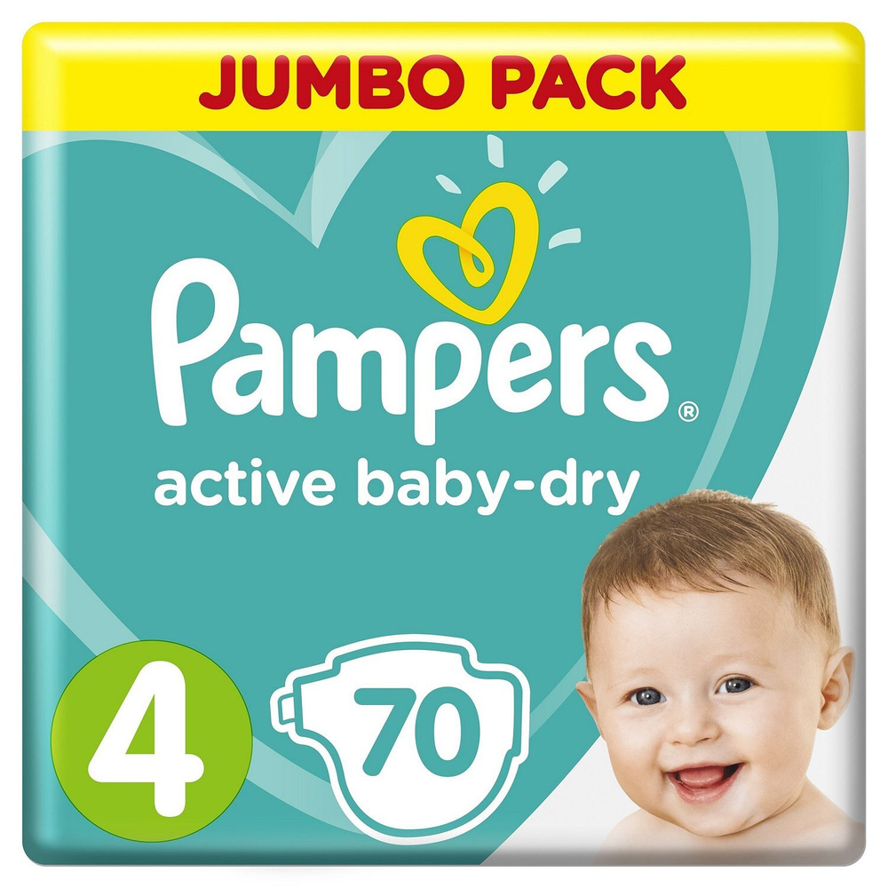 pampers activ baby dry 4 76sztuk