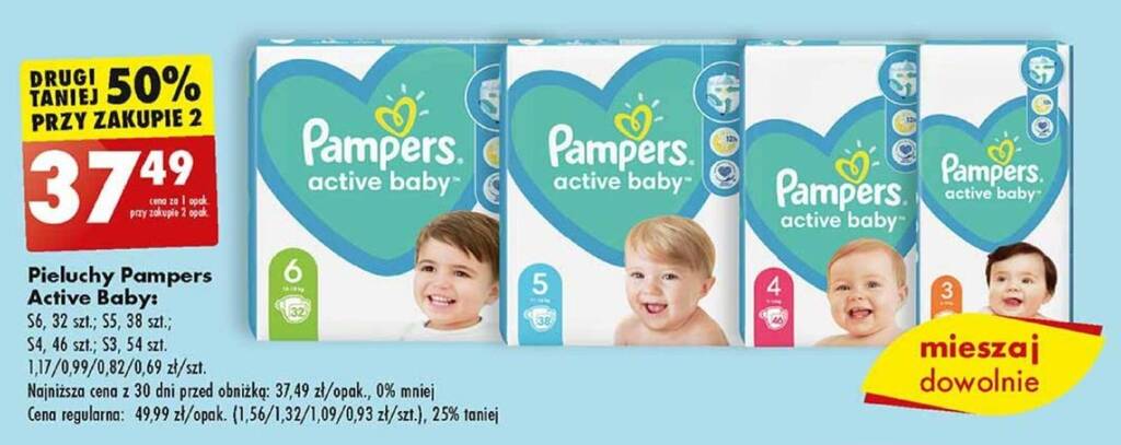 pampers activ dry biedronka