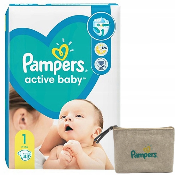 pampers active baby 1 43szt 2-5kg