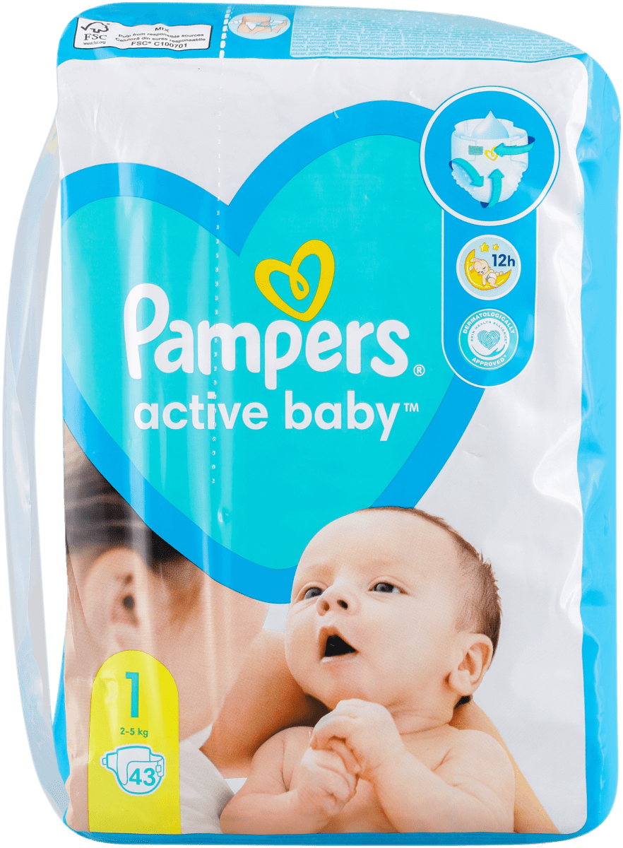 pampers active baby 1 ceny