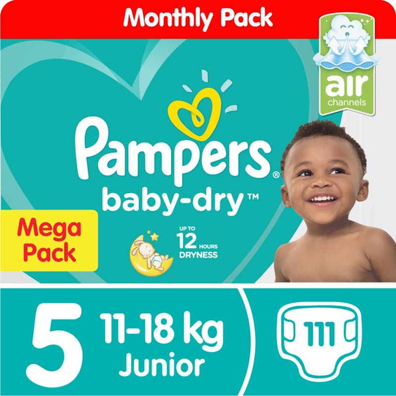 pampers active baby 150 nappies size 3 mega pack