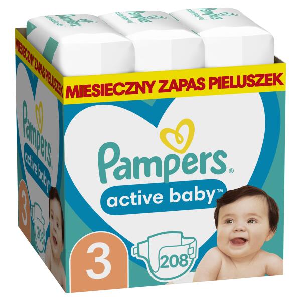 pampers active baby 4 174 szt