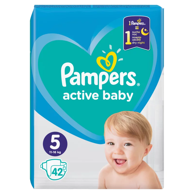 pampers active baby 5 42szt