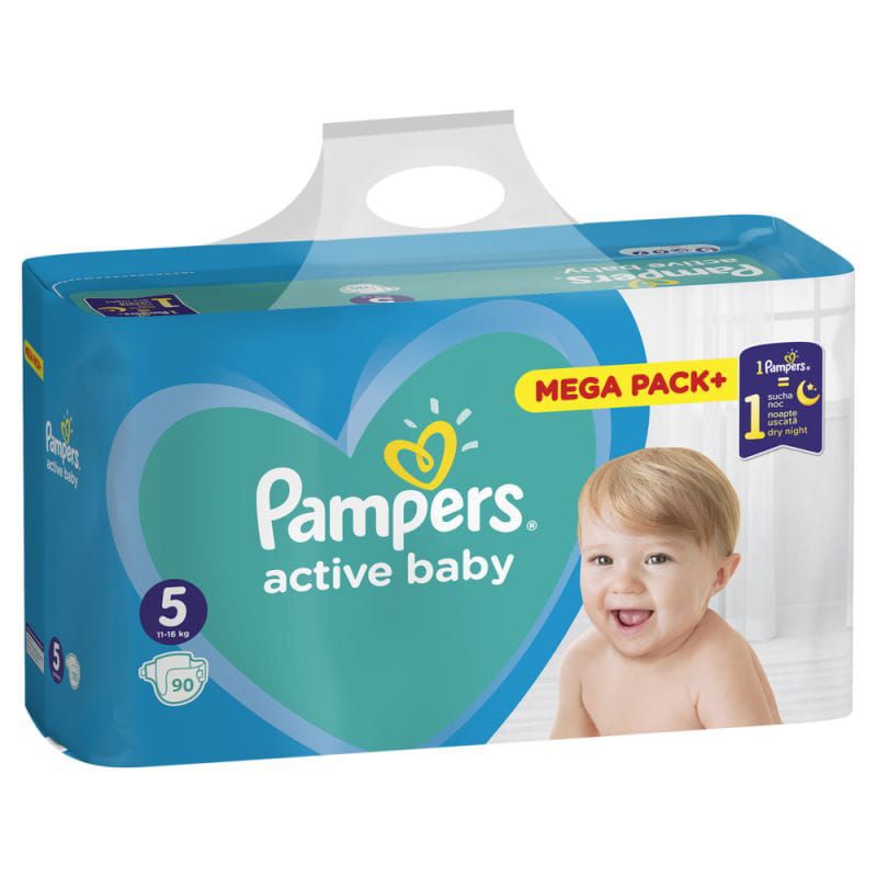 pampers active baby 5 90 szt