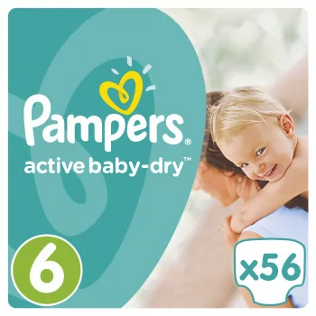 pampers active baby 6 56 sztuk cena