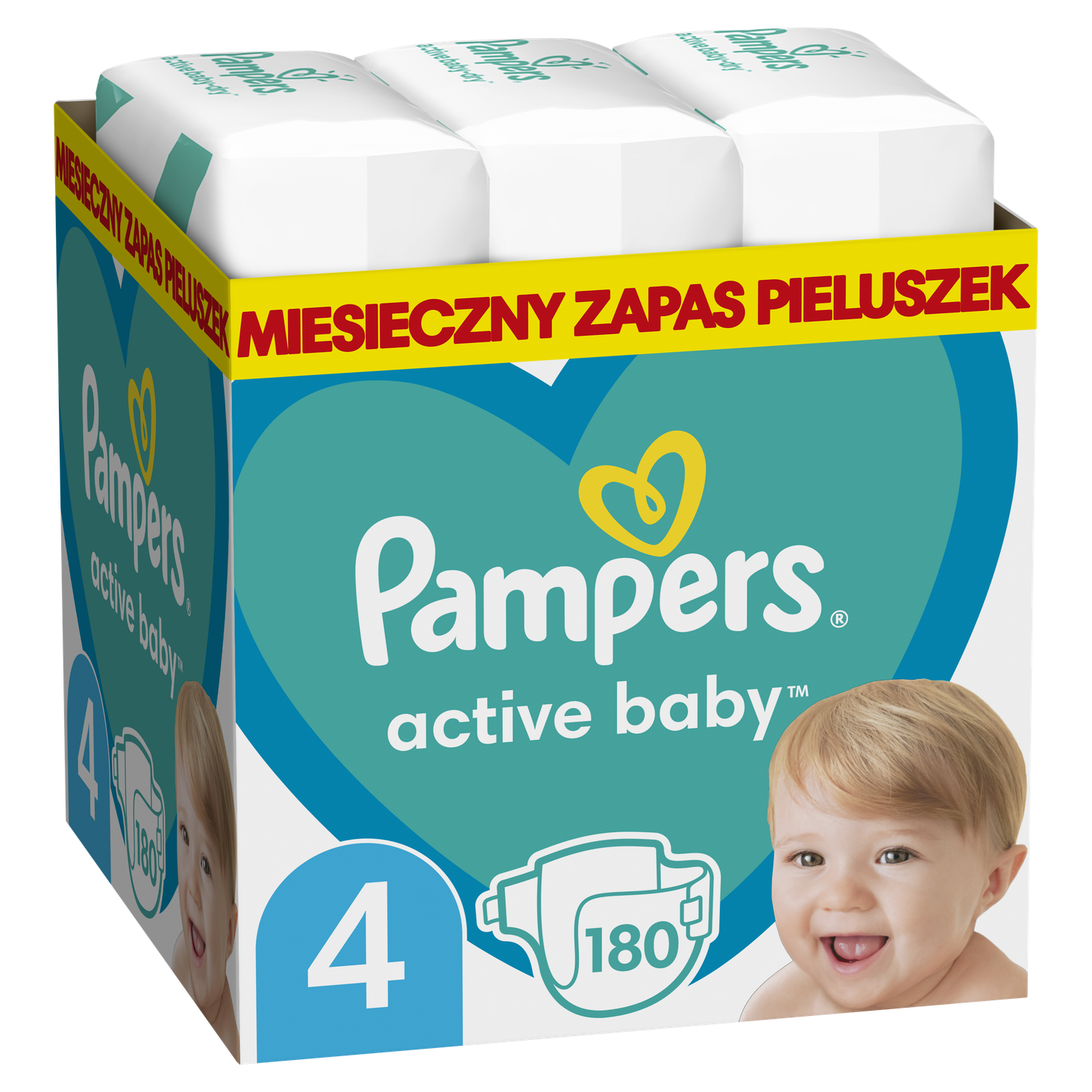 pampers active baby 62sztuki 4 ceneo