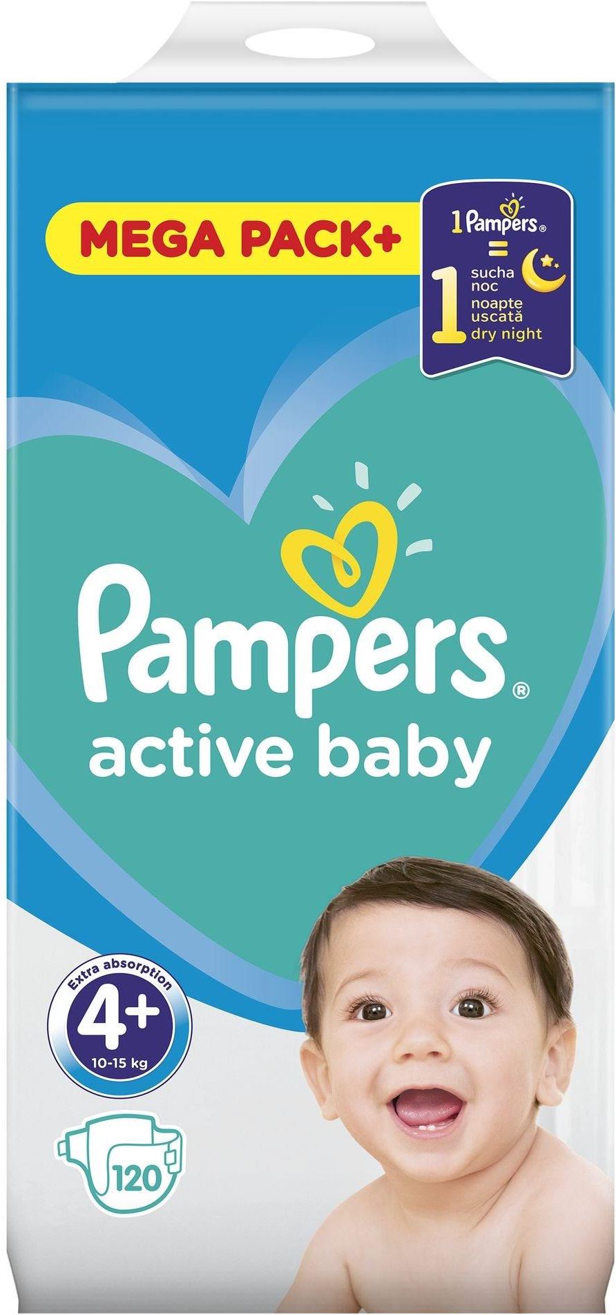 pampers active baby 62sztuki 4 ceneo