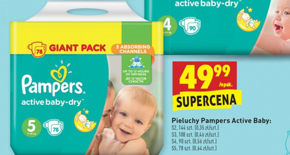 pampers active baby dry 4 biedronka