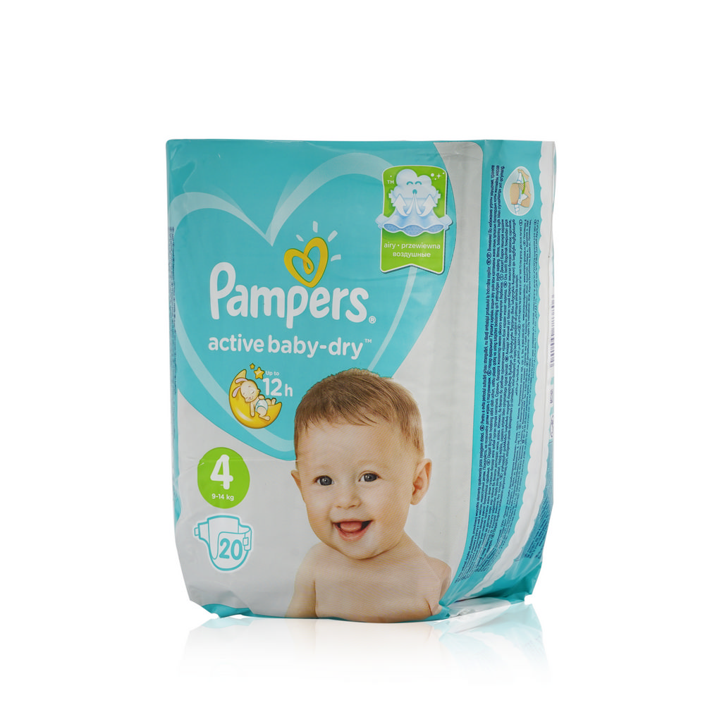 pampers active baby dry 4 mega paka