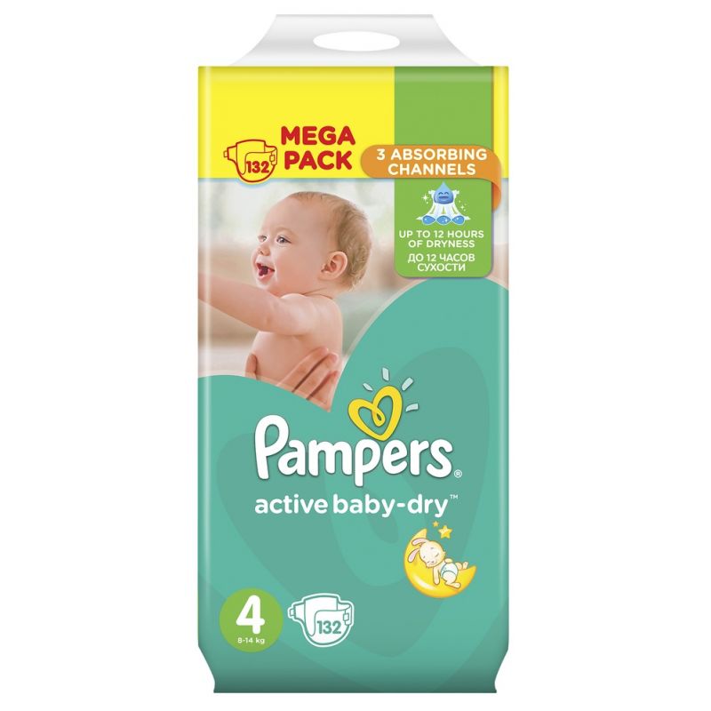 pampers active baby-dry pieluchy 4 maxi 8-14 kg