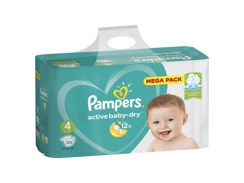 pampers active baby mega pack