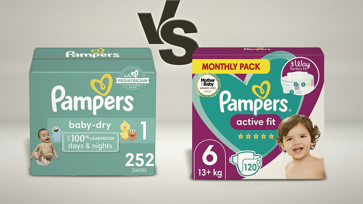 pampers active baby vs baby dry