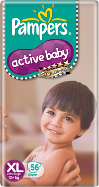 pampers active baby x large