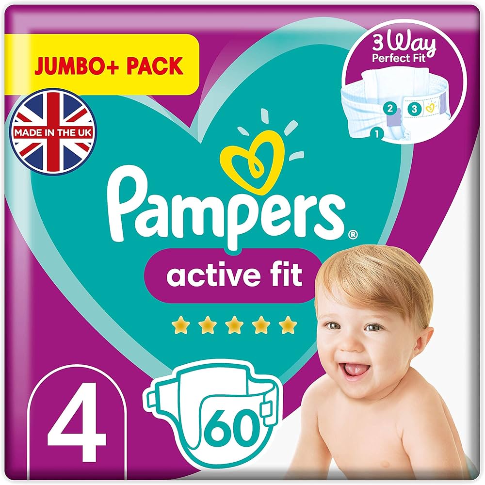 pampers active fit size 4 nappies