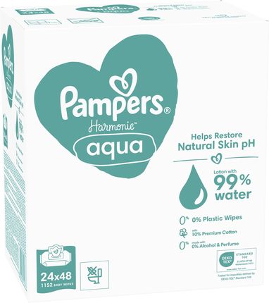 pampers aqua pure chusteczki nawilżające 18x ceneo