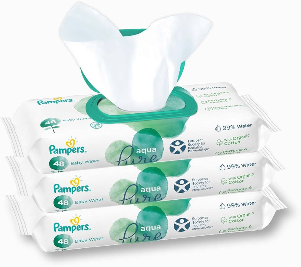 pampers aqua pure wipes uk