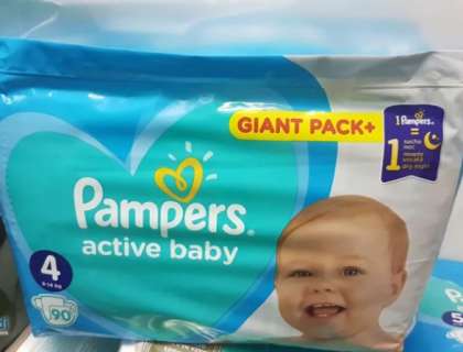 pampers avtive baby4 90szt