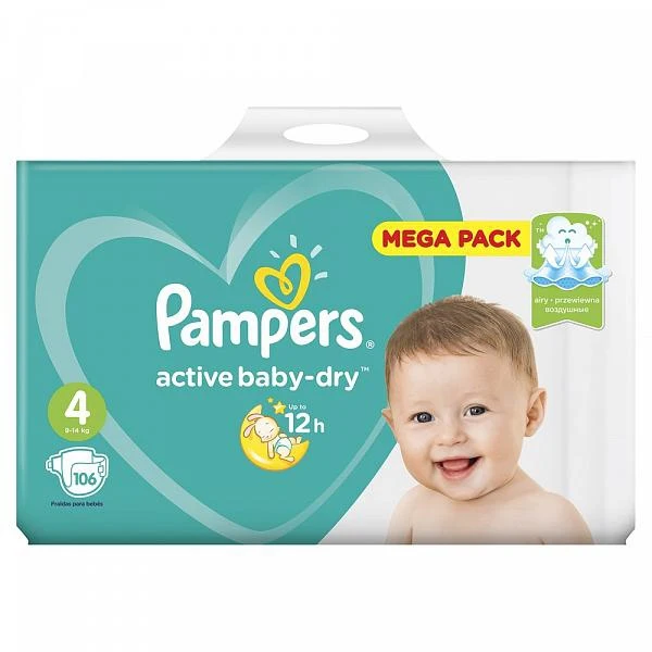 pampers baby dry 4 megapack