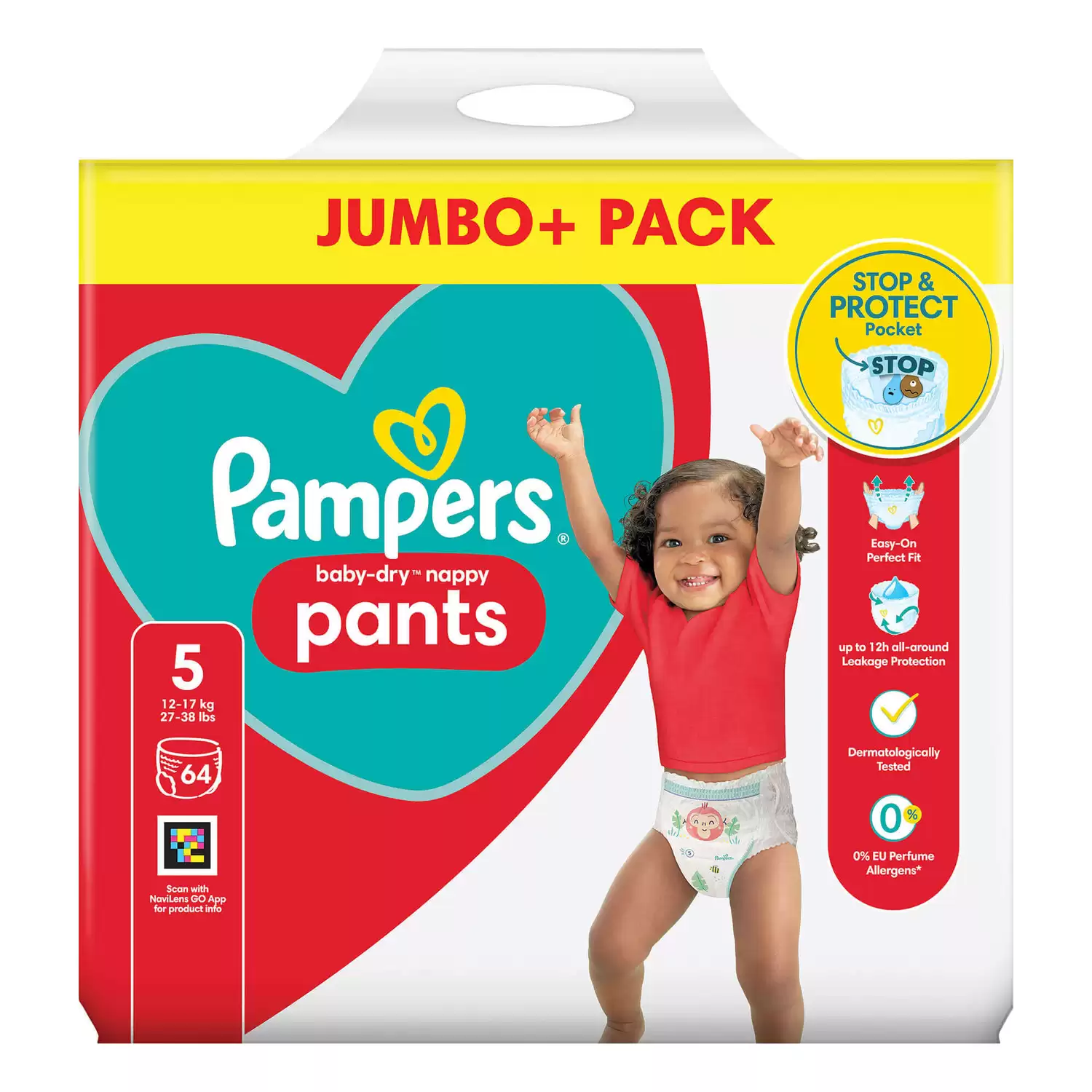 pampers baby dry nappy pants size 5