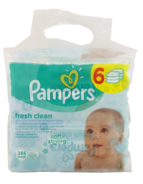 pampers chusteczki 6x64