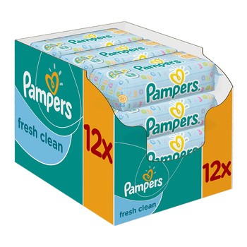 pampers chusteczki fresh clean 12 x 64 sztuki