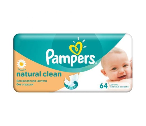 pampers chusteczki nawilżane natural clean