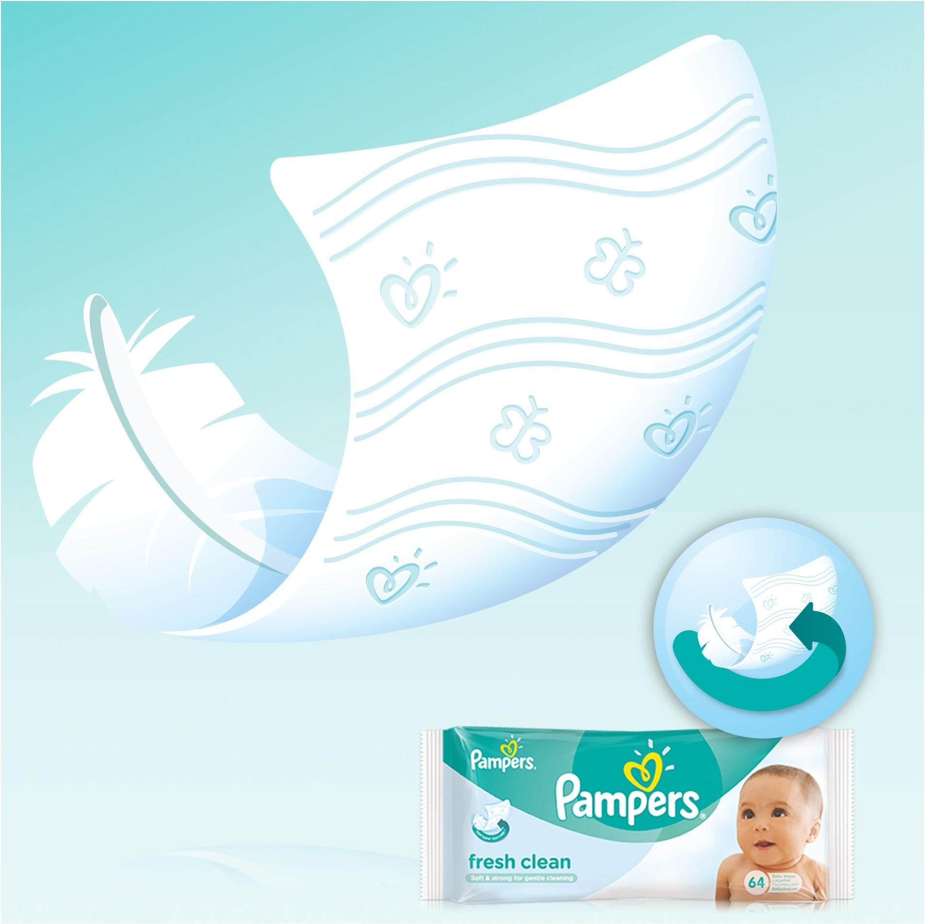 pampers fresh clean chusteczki 9 x 64 sztuki