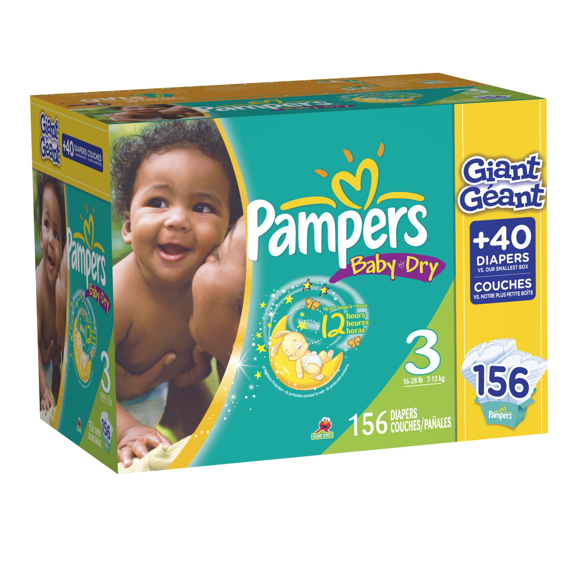 pampers giant box 3 cena