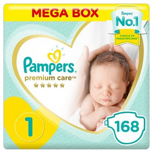 pampers mega box size 1