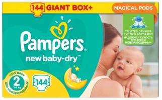 pampers new baby dry 2 144 szt