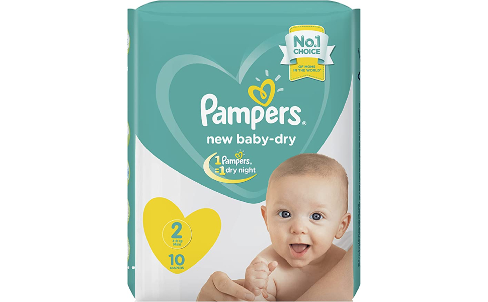 pampers new baby-dry pieluchy 2 mini 100szt