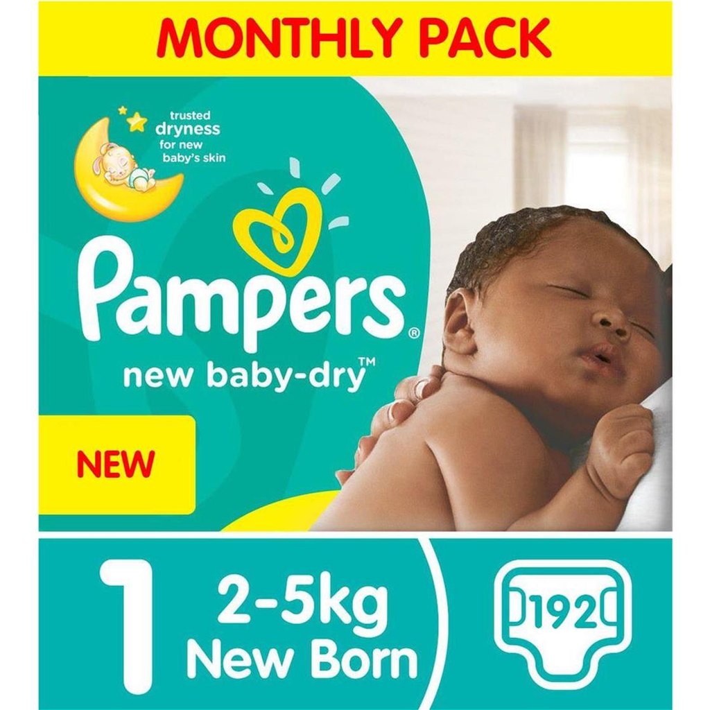 pampers new baby size 1 box