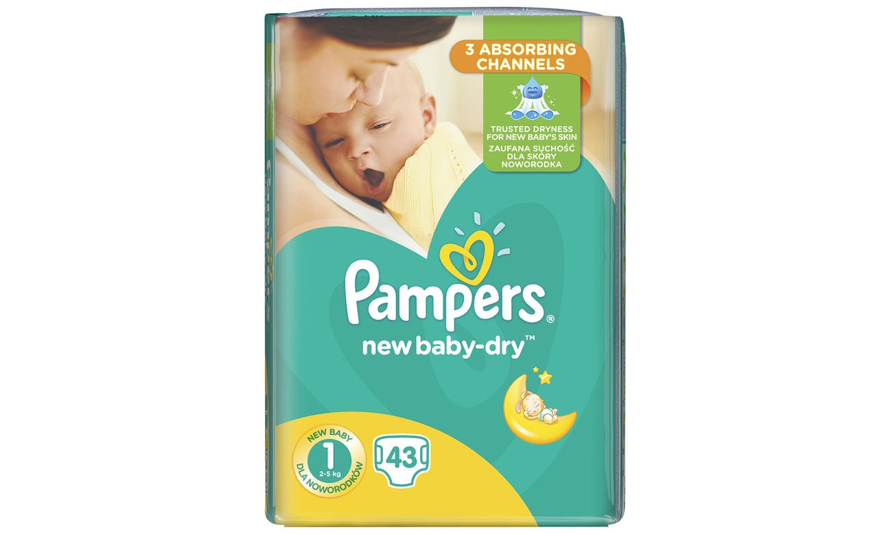 pampers newborn 2 5kg 43 szt